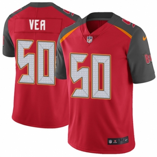Youth Nike Tampa Bay Buccaneers #50 Vita Vea Red Team Color Vapor Untouchable Elite Player NFL Jersey - Ujersey