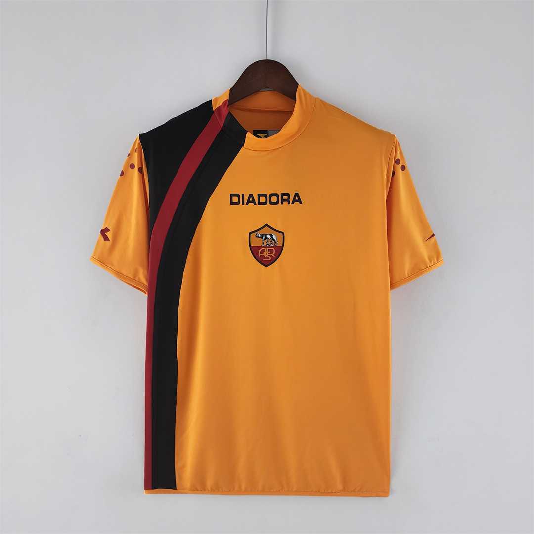 Roma Retro Soccer Jersey Home Custom Shirt 2005/06 - Ujersey