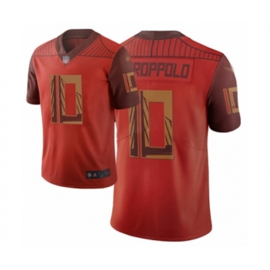 Youth San Francisco 49ers #10 Jimmy Garoppolo Limited Red City Edition Football Jersey - Ujersey