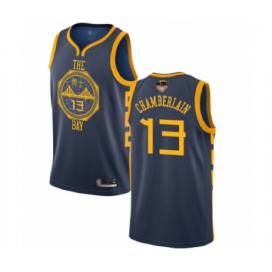 Women's Golden State Warriors #13 Wilt Chamberlain Swingman Navy Blue Basketball 2019 Basketball Finals Bound Jersey - City Edition - Ujersey