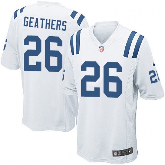 Men's Nike Indianapolis Colts #26 Clayton Geathers Game White NFL Jersey - Ujersey