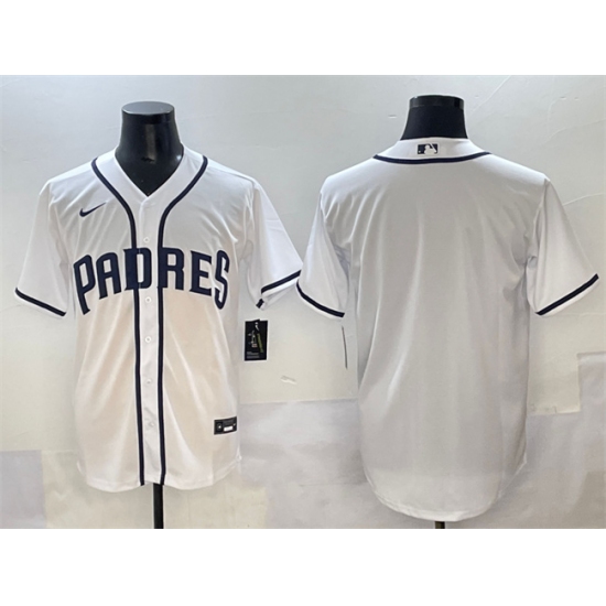 Men's San Diego Padres Blank White Cool Base Stitched Baseball Jersey - Ujersey
