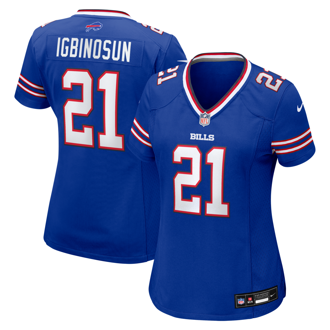 Women's Buffalo Bills Davison Igbinosun Nike Royal Team Game Jersey - U-jersey