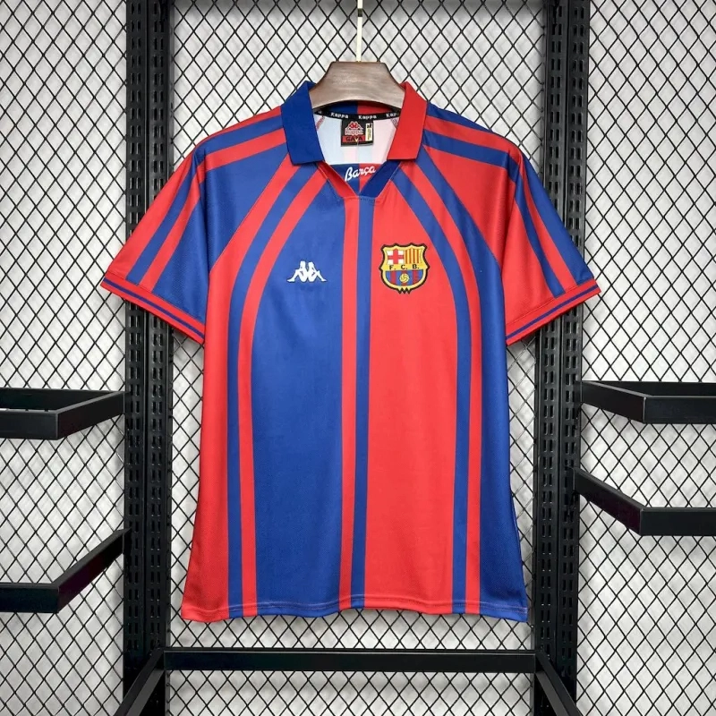 Barcelona Retro Jersey Home Soccer Shirt 1997-98 - Ujersey NHL