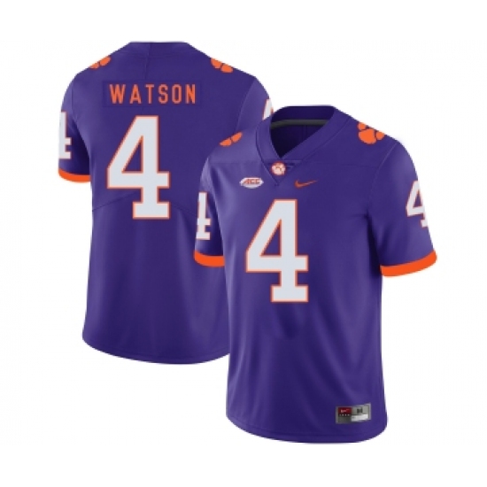 Clemson Tigers 4 Deshaun Watson Purple Nike College Football Jersey - Ujersey