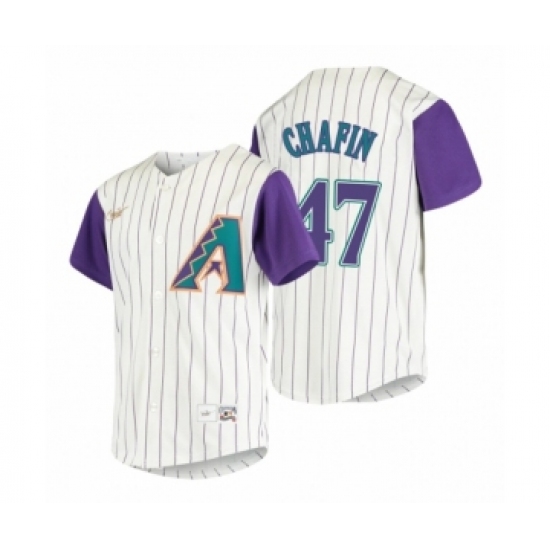 Men's Arizona Diamondbacks #47 Andrew Chafin Nike Cream 2020 Cooperstown Collection Alternate Jersey - Ujersey