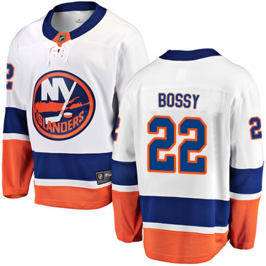 Men's New York Islanders #22 Mike Bossy Fanatics Branded White Away Breakaway NHL Jersey - Ujersey