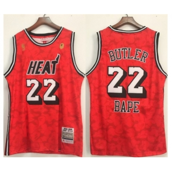 Men's Miami Heat #22 Jimmy Butler Red Stitched Jersey - Ujersey