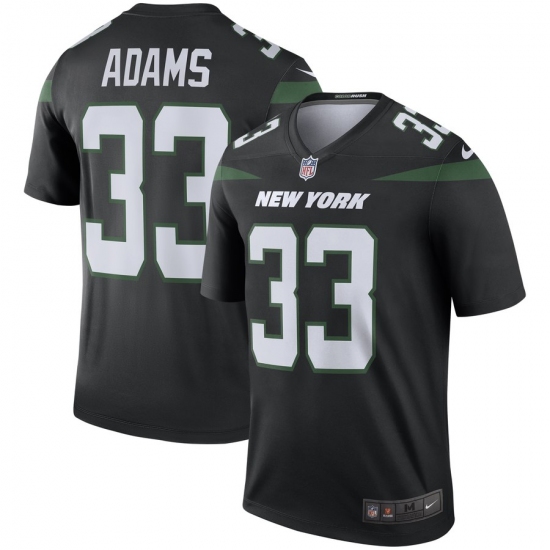 Men's New York Jets #33 Jamal Adams  Nike Color Rush Legend Jersey - Black - Ujersey