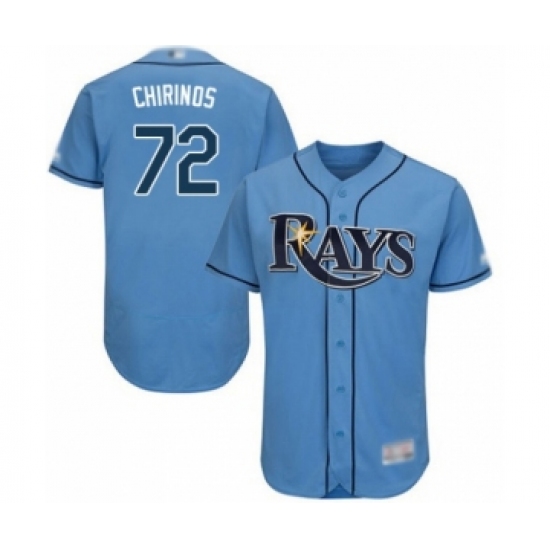 Men's Tampa Bay Rays #72 Yonny Chirinos Columbia Alternate Flex Base Authentic Collection Baseball Player Jersey - Ujersey