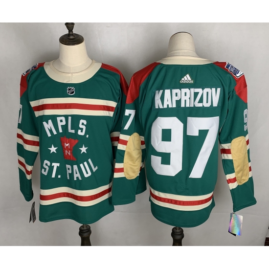 Men's Minnesota Wild Matt #97 Kirill Kaprizov Green 2022 Winter Classic Authentic Player Jersey - Ujersey