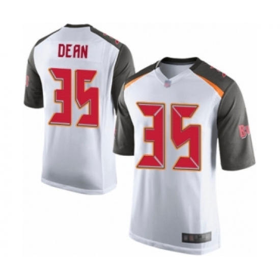 Men's Tampa Bay Buccaneers #35 Jamel Dean Game White Football Jersey - Ujersey