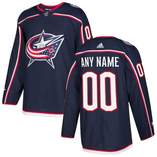 Men's Columbus Blue Jackets adidas Navy Authentic Custom Jersey - Ujersey