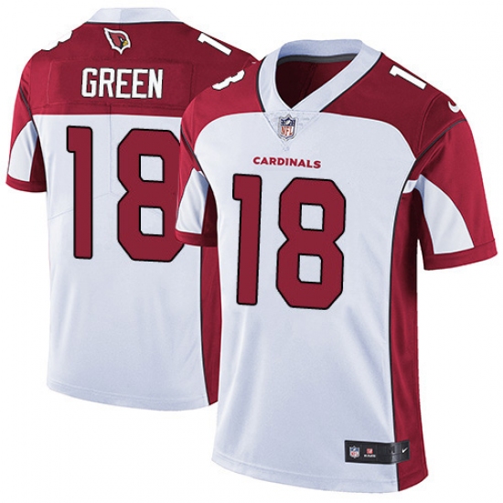Men's Nike Arizona Cardinals #18 A.J. Green White Stitched NFL Vapor Untouchable Limited Jersey - Ujersey