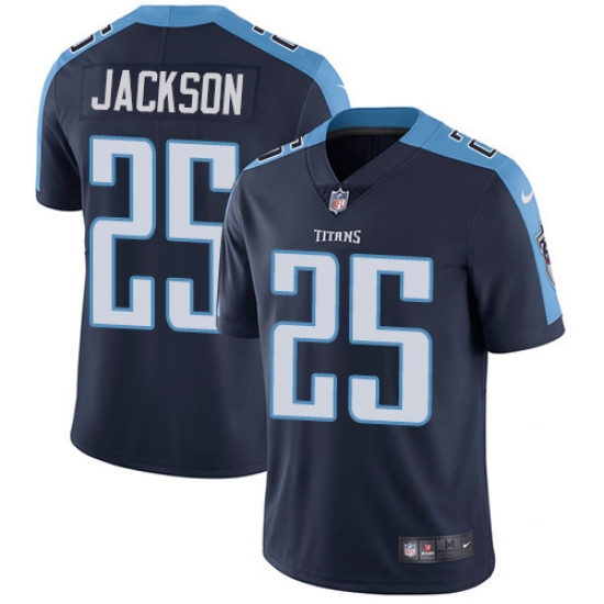 Men's Nike Tennessee Titans #25 Adoree' Jackson Navy Blue Alternate Vapor Untouchable Limited Player NFL Jersey - Ujersey