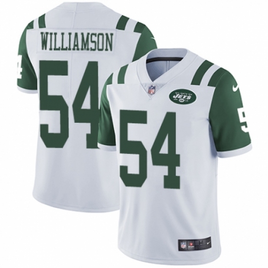 Youth Nike New York Jets #54 Avery Williamson White Vapor Untouchable Limited Player NFL Jersey - Ujersey
