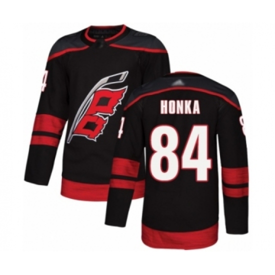 Youth Carolina Hurricanes #84 Anttoni Honka Authentic Black Alternate Hockey Jersey