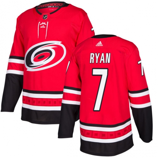 Youth Adidas Carolina Hurricanes #7 Derek Ryan Authentic Red Home NHL Jersey - Ujersey
