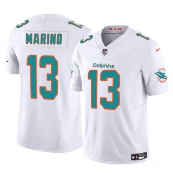 Men's Miami Dolphins #13 Dan Marino White 2023 F.U.S.E Vapor Limited Football Stitched Jersey - Ujersey