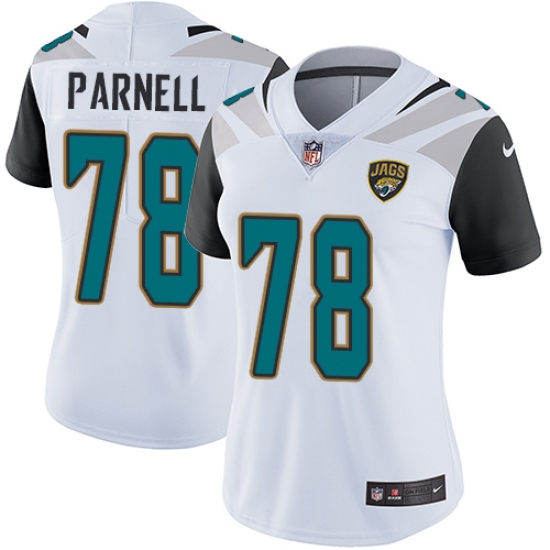 Women's Nike Jacksonville Jaguars #78 Jermey Parnell Elite White NFL Jersey - Ujersey