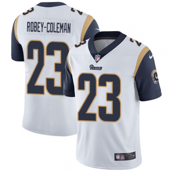 Youth Nike Los Angeles Rams #23 Nickell Robey-Coleman White Vapor Untouchable Limited Player NFL Jersey - Ujersey