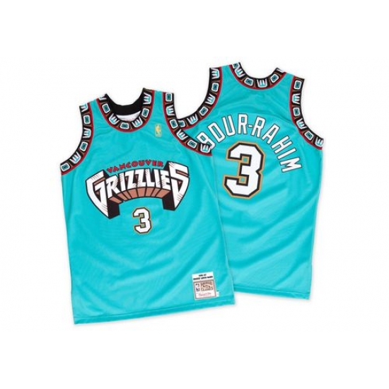 Men's Adidas Memphis Grizzlies #3 Shareef Abdur-Rahim Authentic Green Hardwood Classics Throwback NBA Jersey - Ujersey