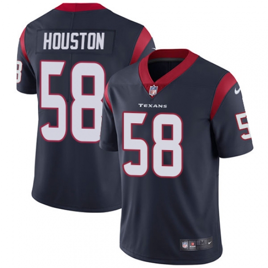 Youth Nike Houston Texans #58 Lamarr Houston Navy Blue Team Color Vapor Untouchable Elite Player NFL Jersey - Ujersey