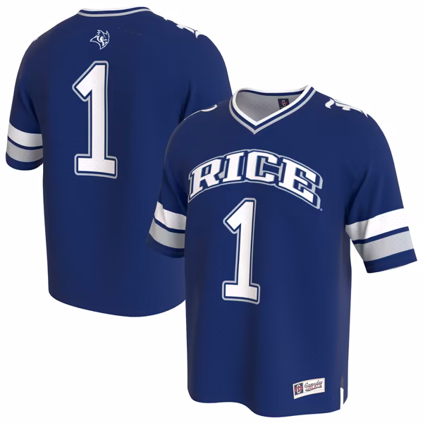 Youth GameDay Greats Navy Rice Owls Lightweight Collegiate Football Fashion Jersey - SUjersey01