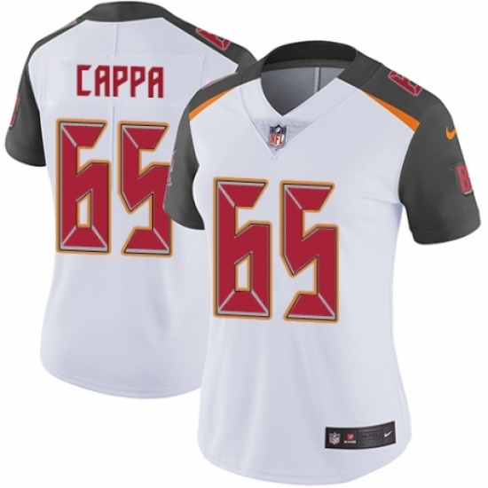 Women's Nike Tampa Bay Buccaneers #65 Alex Cappa White Vapor Untouchable Limited Player NFL Jersey - Ujersey