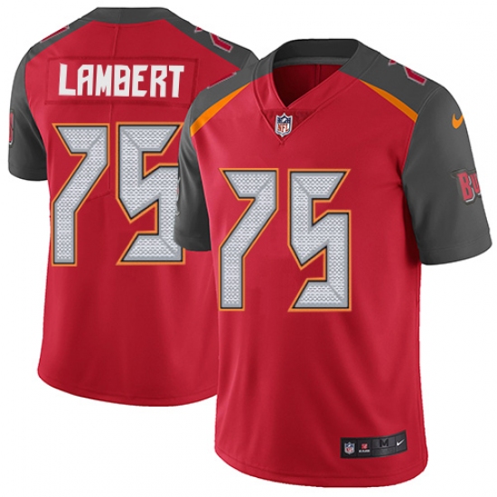 Youth Nike Tampa Bay Buccaneers #75 Davonte Lambert Elite Red Team Color NFL Jersey - Ujersey