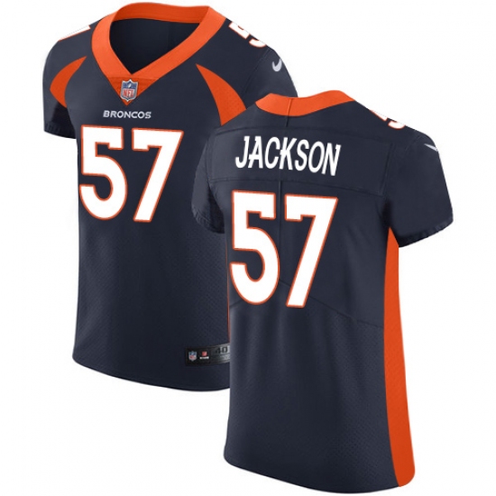 Men's Nike Denver Broncos #57 Tom Jackson Navy Blue Alternate Vapor Untouchable Elite Player NFL Jersey - Ujersey