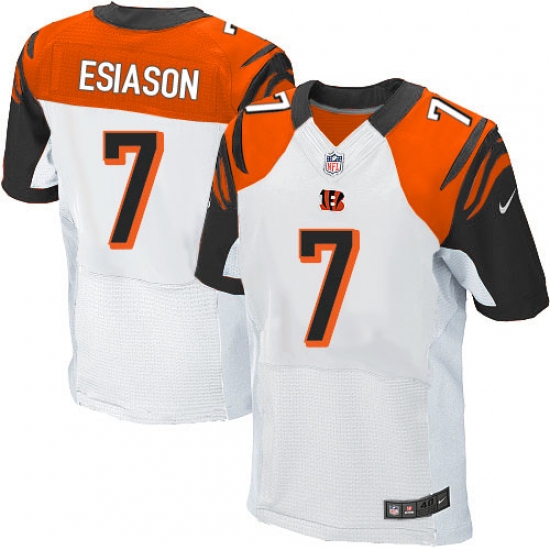 Men's Nike Cincinnati Bengals #7 Boomer Esiason Elite White NFL Jersey - Ujersey