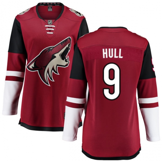 Women's Arizona Coyotes #9 Bobby Hull Fanatics Branded Burgundy Red Home Breakaway NHL Jersey - Ujersey