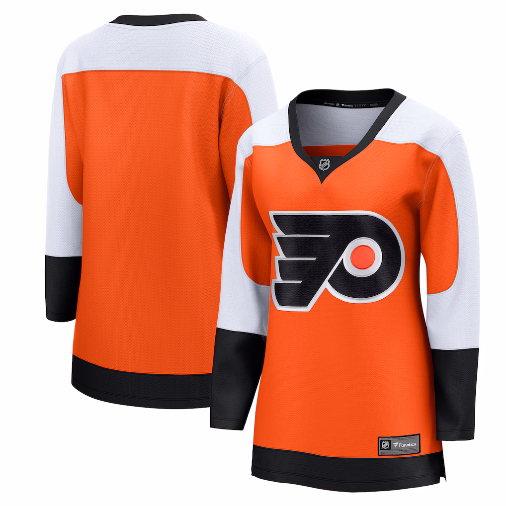 Women's Philadelphia Flyers Fanatics Burnt Orange Home Breakaway Jersey - Ujersey Shop