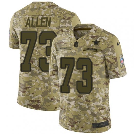 Men's Nike Dallas Cowboys #73 Larry Allen Limited Camo 2018 Salute to Service NFL Jersey - Ujersey