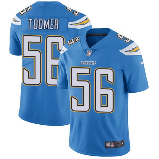 Youth Nike Los Angeles Chargers #56 Korey Toomer Electric Blue Alternate Vapor Untouchable Elite Player NFL Jersey - Ujersey