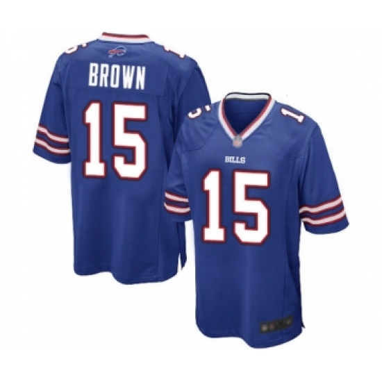 Men's Buffalo Bills #15 John Brown Game Royal Blue Team Color Football Jersey - Ujersey