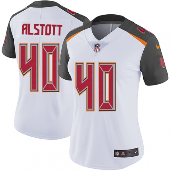 Women's Nike Tampa Bay Buccaneers #40 Mike Alstott Elite White NFL Jersey - Ujersey