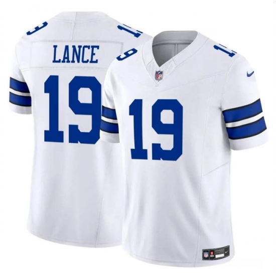Men's Dallas Cowboys #19 Trey Lance White 2023 F.U.S.E Vapor Untouchable Limited Football Stitched Jersey - Ujersey