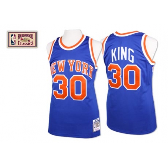 Men's Mitchell and Ness New York Knicks #30 Bernard King Swingman Royal Blue Throwback NBA Jersey - Ujersey