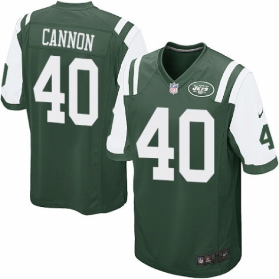 Men's Nike New York Jets #40 Trenton Cannon Game Green Team Color NFL Jersey - Ujersey
