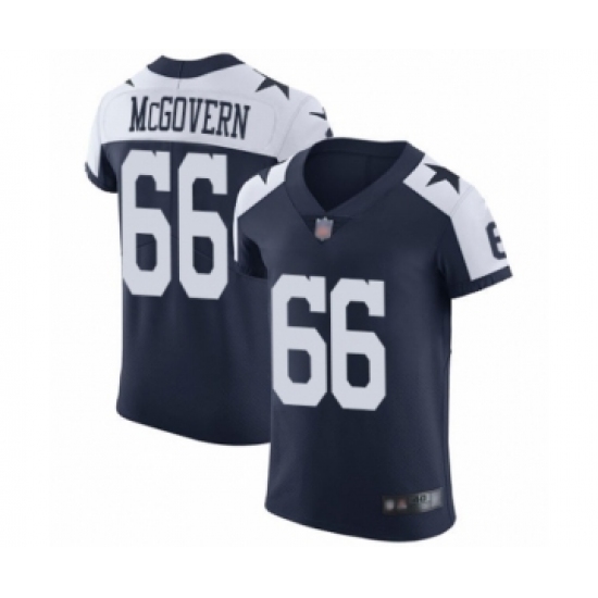 Men's Dallas Cowboys #66 Connor McGovern Navy Blue Alternate Vapor Untouchable Elite Player Football Jersey - Ujersey