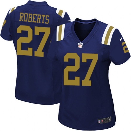 Women's Nike New York Jets #27 Darryl Roberts Game Navy Blue Alternate NFL Jersey - Ujersey