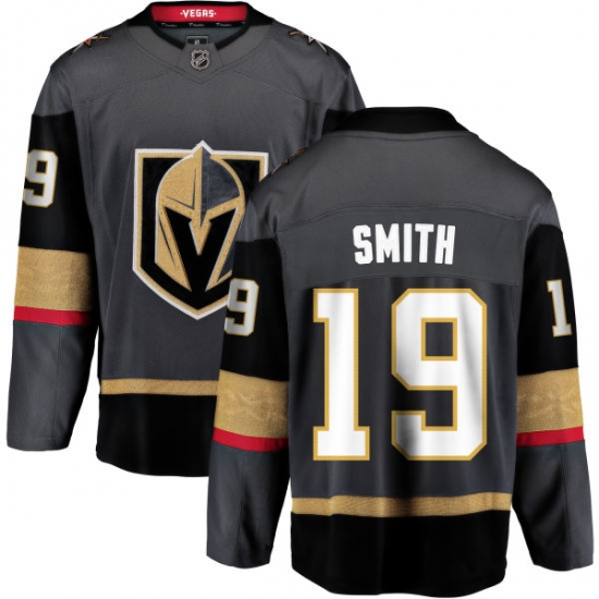 Youth Vegas Golden Knights #19 Reilly Smith Authentic Black Home Fanatics Branded Breakaway NHL Jersey - Ujersey