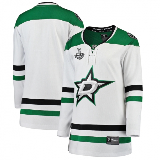 Women's Dallas Stars Blank Fanatics Branded White 2020 Stanley Cup Final Bound Away Breakaway Jersey - Ujersey