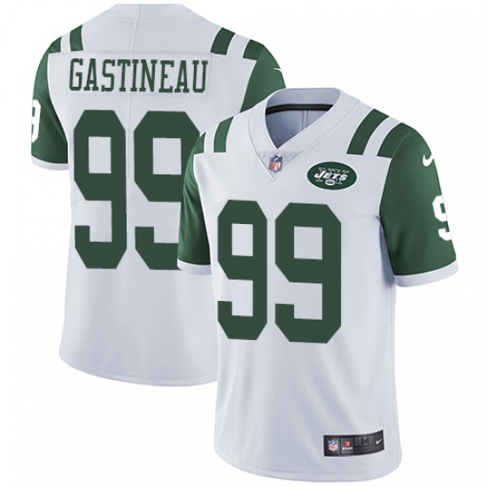 Men's Nike New York Jets #99 Mark Gastineau White Vapor Untouchable Limited Player NFL Jersey - Ujersey