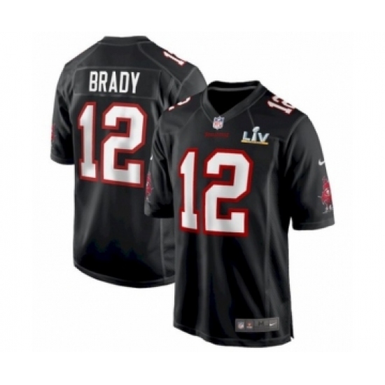 Youth Tampa Bay Buccaneers #12 Tom Brady Black Super Bowl LV Bound Game jersey - Ujersey
