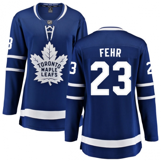 Women's Toronto Maple Leafs #23 Eric Fehr Fanatics Branded Royal Blue Home Breakaway NHL Jersey - Ujersey