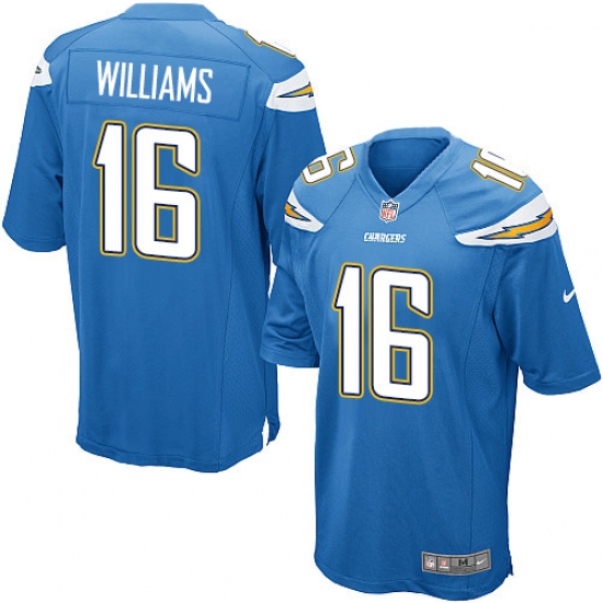 Men's Nike Los Angeles Chargers #16 Tyrell Williams Game Electric Blue Alternate NFL Jersey - Ujersey