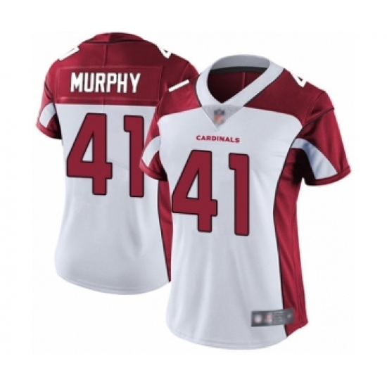 Women's Arizona Cardinals #41 Byron Murphy White Vapor Untouchable Limited Player Football Jersey - Ujersey